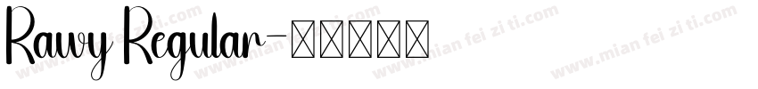 Rawy Regular字体转换